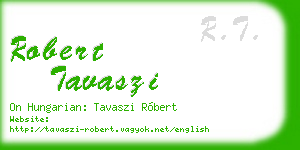 robert tavaszi business card